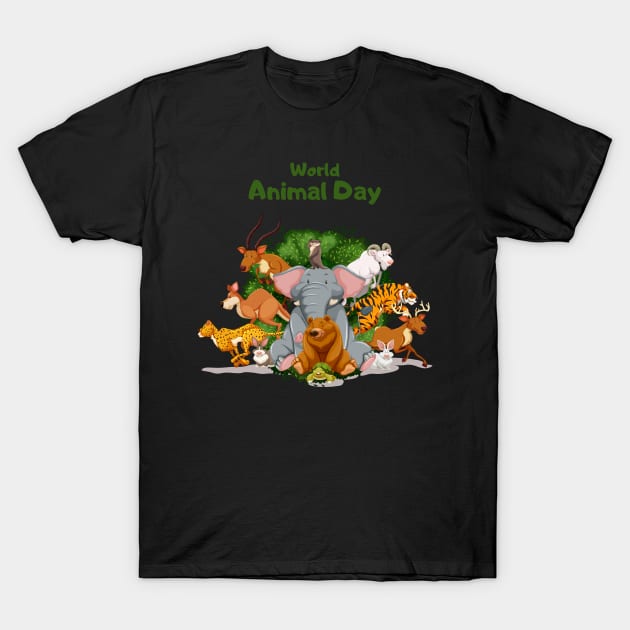 World animal day T-Shirt by wendisdesign